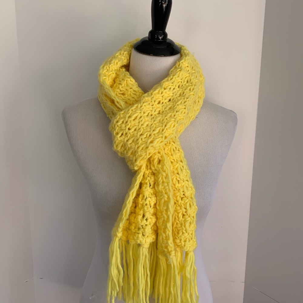 Super soft yellow scarf